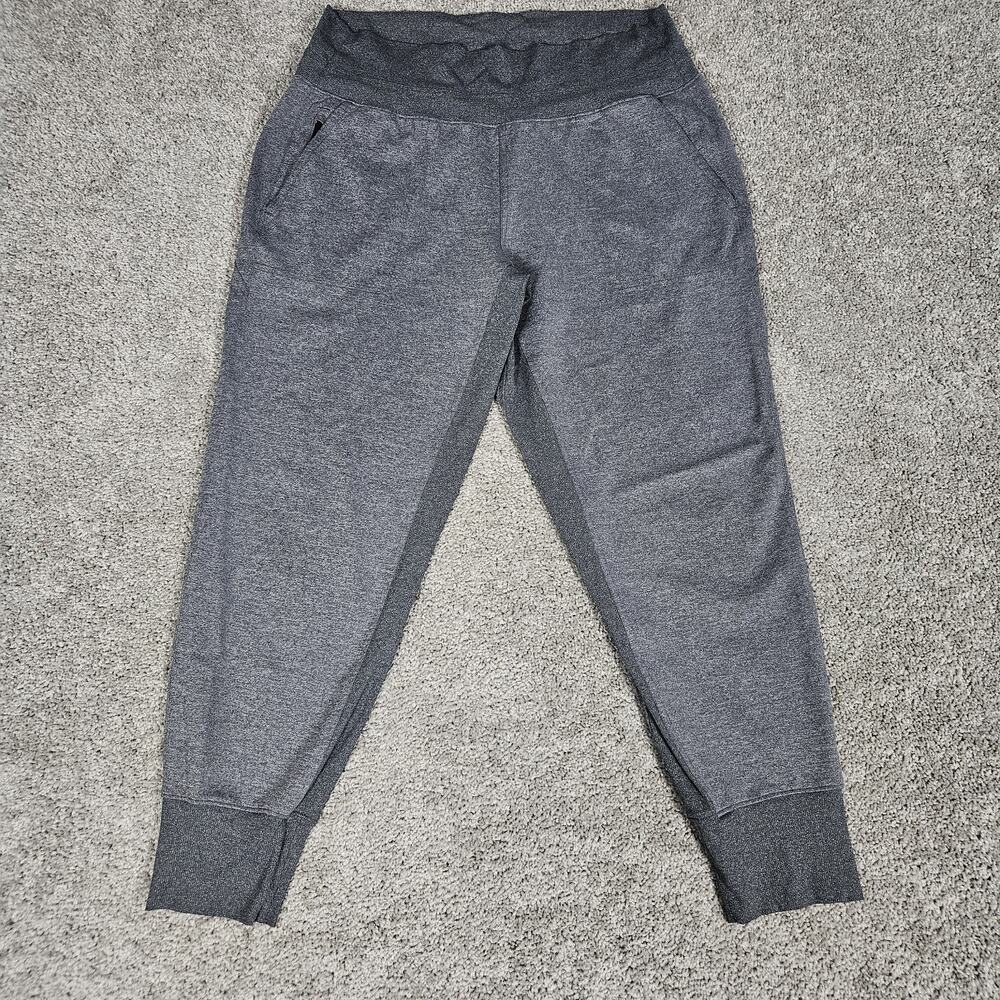 Athleta Venice High Rise Joggers Womens Large Heather Gray Athleisure Casual